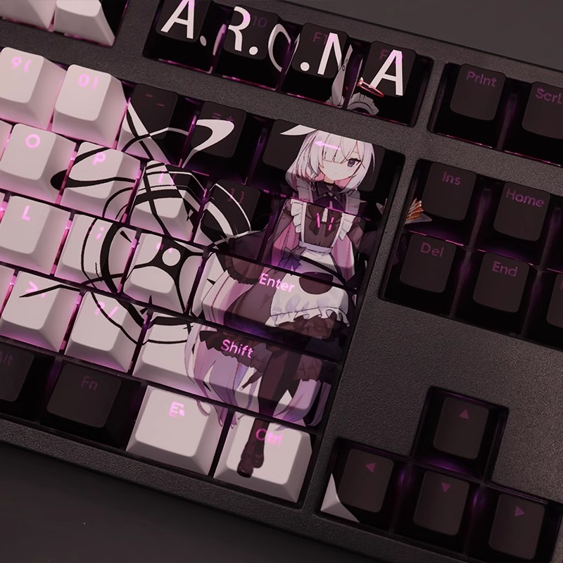 阿羅娜普拉娜透光RGB108鍵標準配列衛星軸鍵帽-ZUIHANG SHOP
