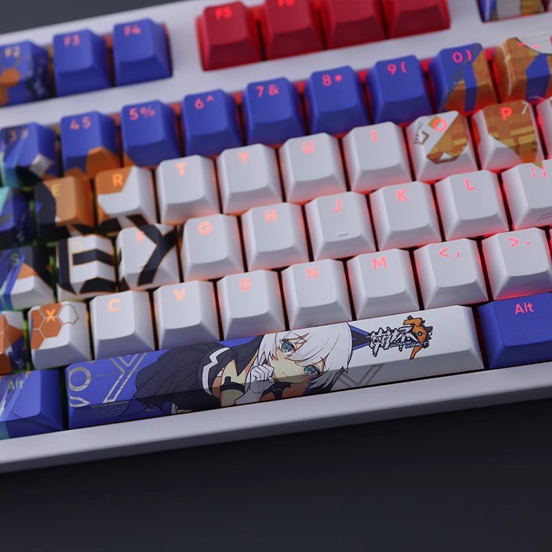 德麗莎透光RGB108鍵標準配列衛星軸鍵帽-ZUIHANG SHOP