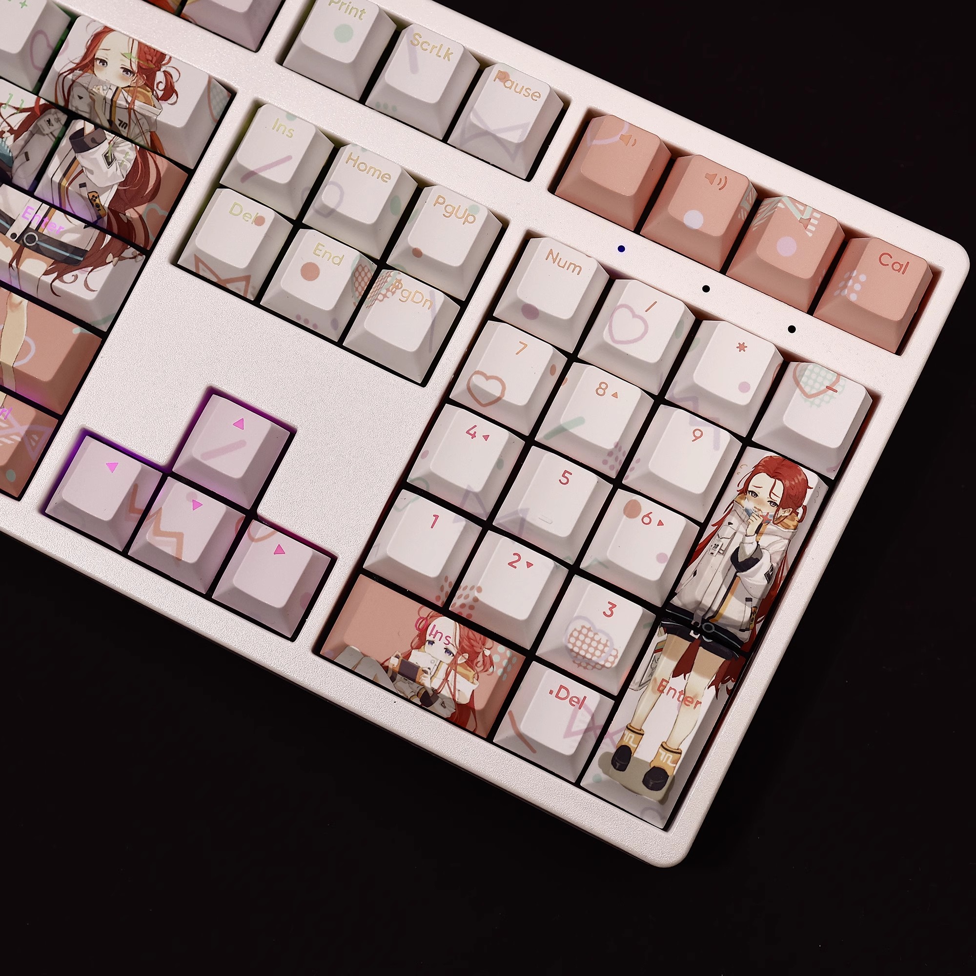 花岡柚子透光RGB108鍵標準配列衛星軸鍵帽-ZUIHANG SHOP