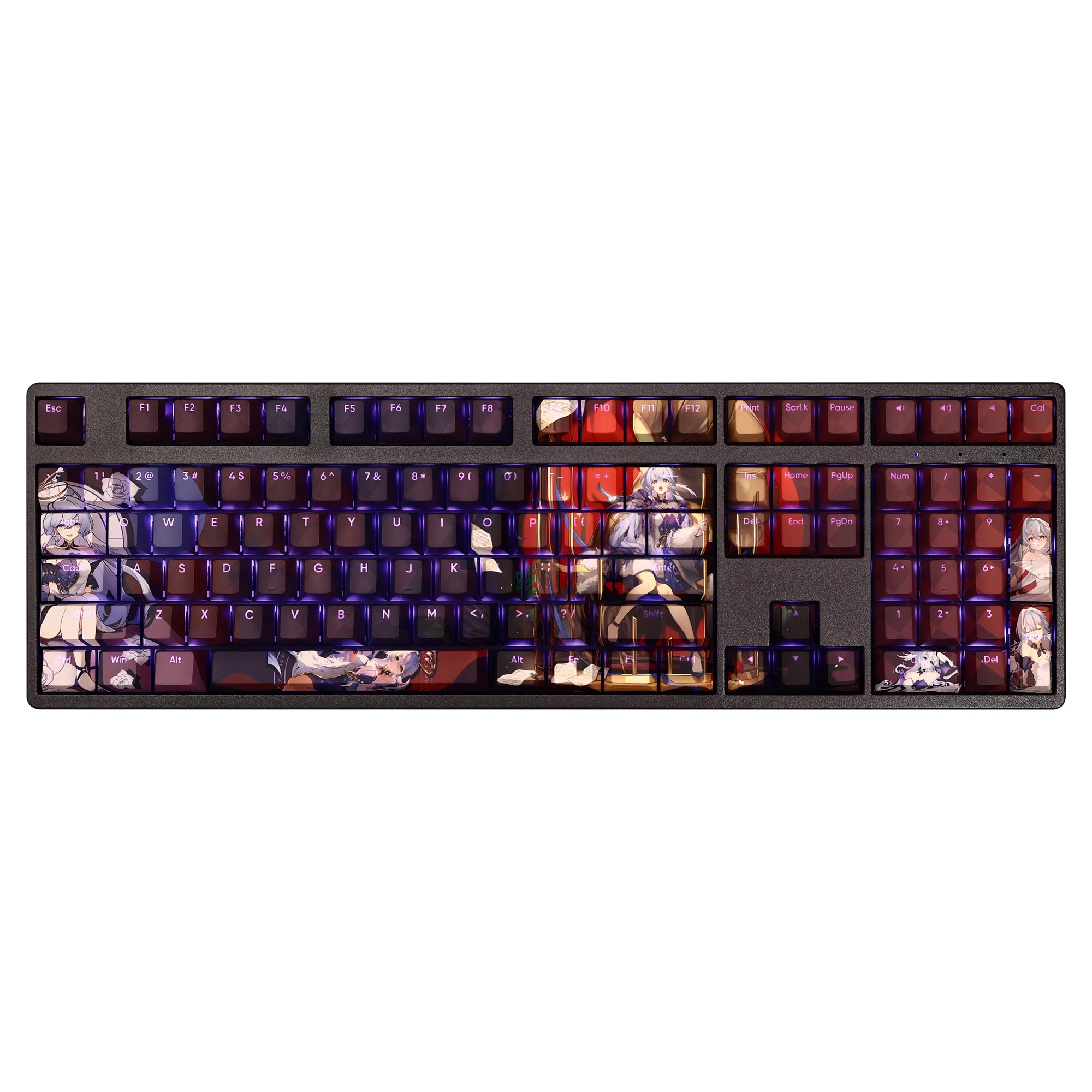 知更鳥Robin透光RGB108鍵標準配列衛星軸鍵帽-ZUIHANG SHOP