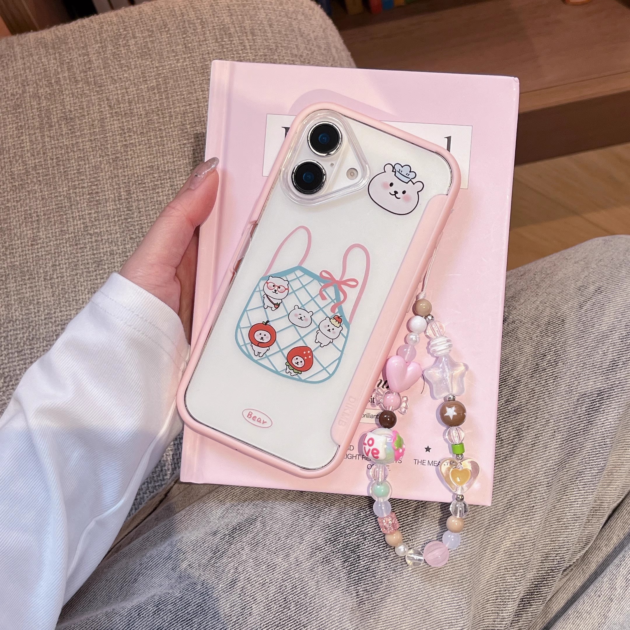 韓系可愛卡通趣味自嘲熊手機殼-ZUIHANG SHOP