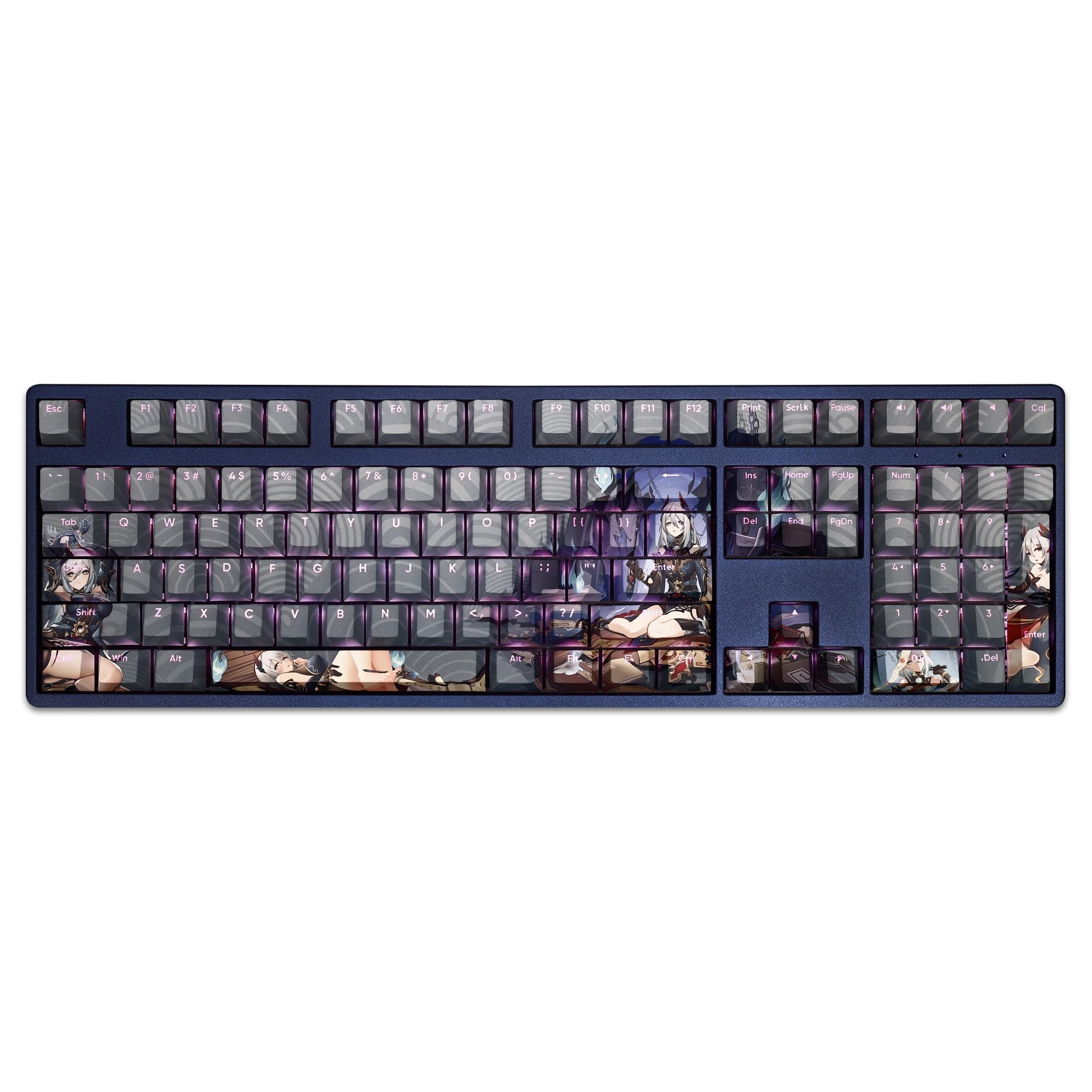 寒鴉透光RGB108鍵標準配列衛星軸鍵帽-ZUIHANG SHOP