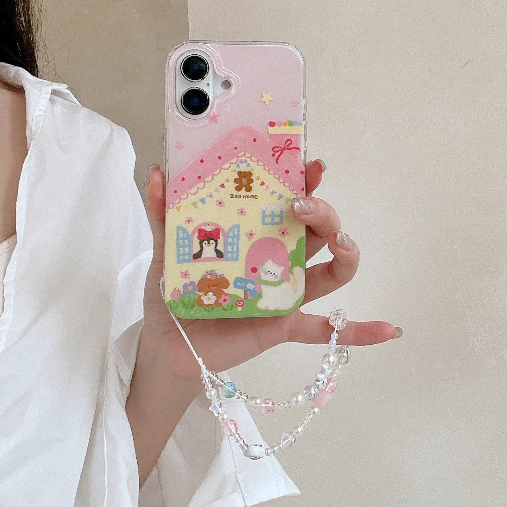 韓系可愛卡通插畫小動物手機殼-ZUIHANG SHOP