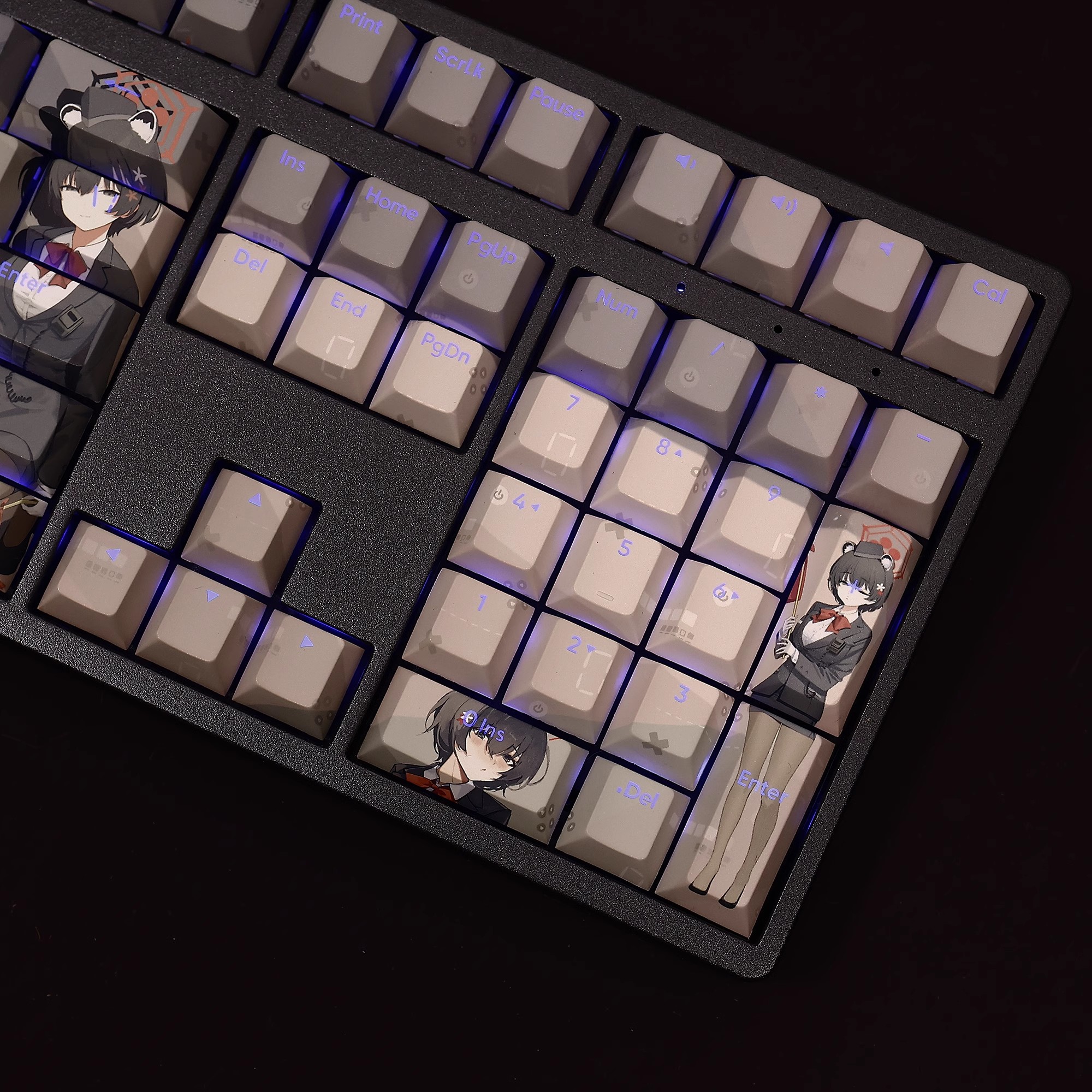 導遊椿透光RGB108鍵標準配列衛星軸鍵帽-ZUIHANG SHOP