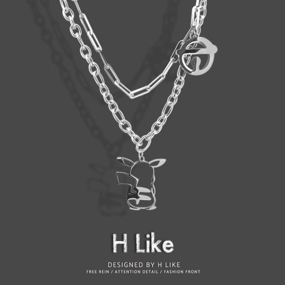 原創小飾系列 個性時尚鈦鋼項鍊吊墜-ZUIHANG SHOP