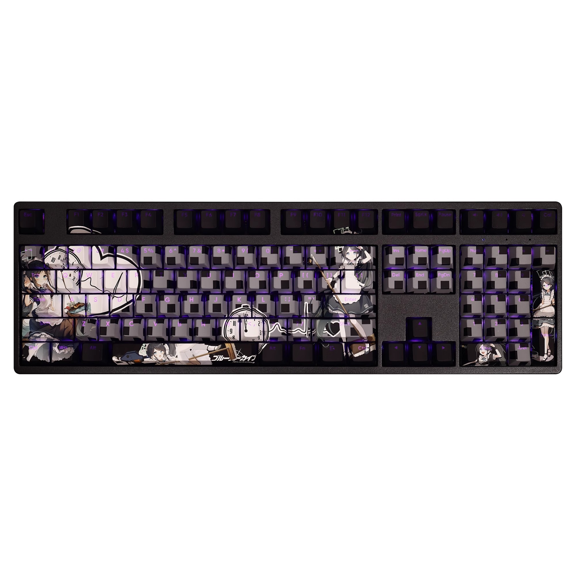 天童愛麗絲透光RGB108鍵標準配列衛星軸鍵帽-ZUIHANG SHOP