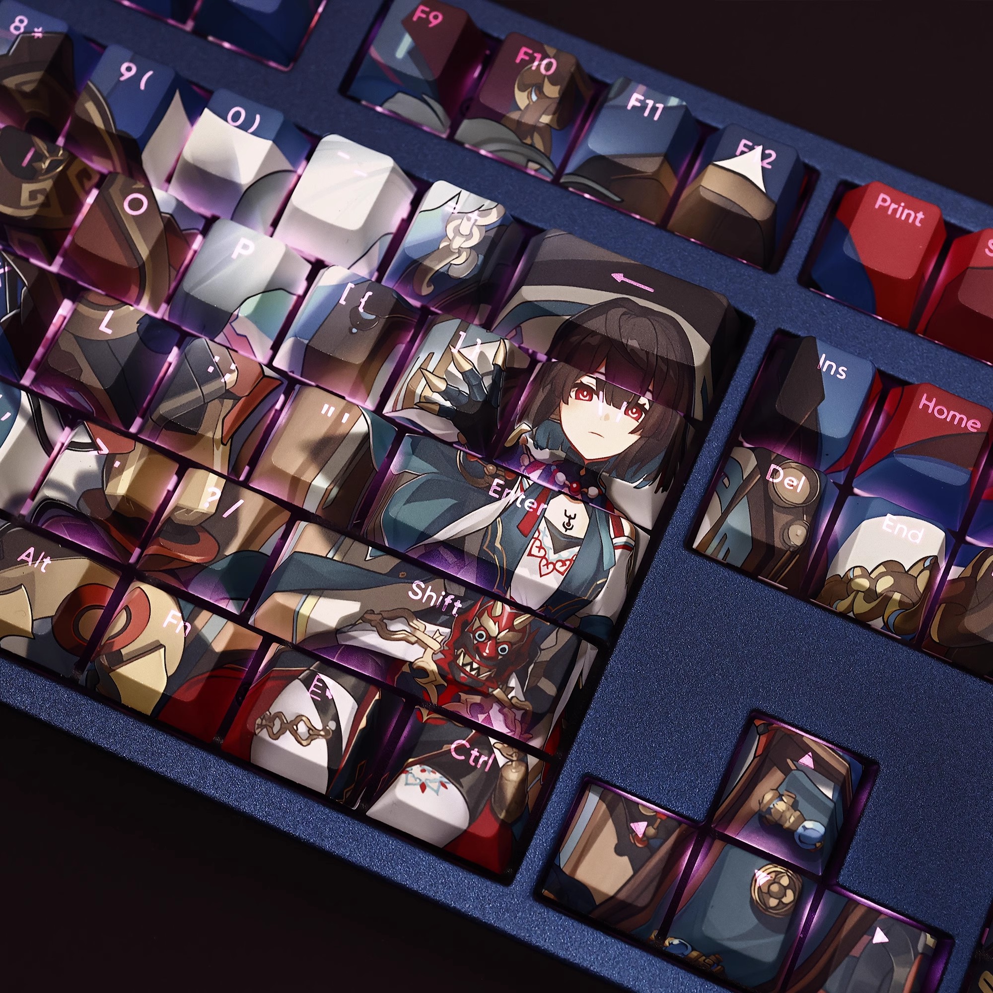 雪衣透光RGB108鍵標準配列衛星軸鍵帽-ZUIHANG SHOP