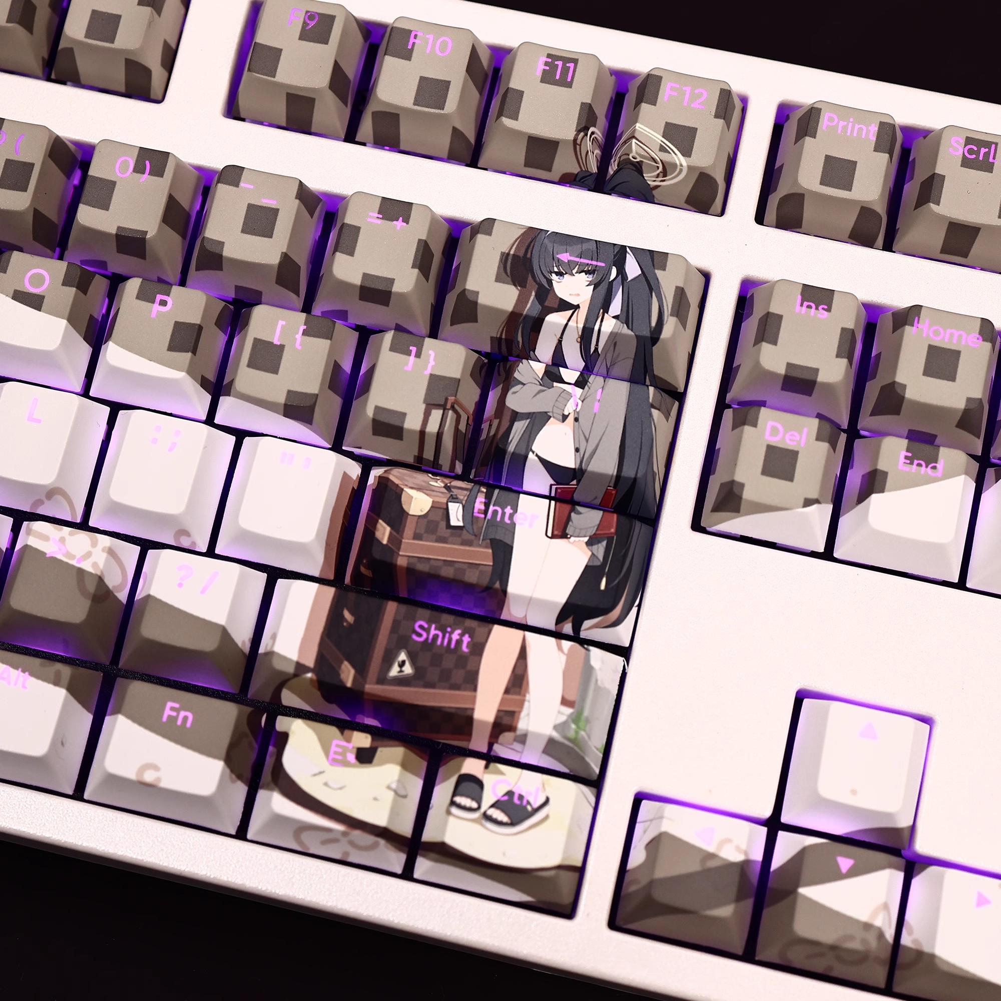 古關憂泳裝透光RGB108鍵標準配列衛星軸鍵帽-ZUIHANG SHOP