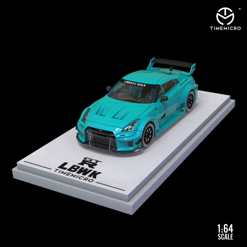 TM 1:64 尼桑GTR3.0 蒂芬妮藍 合金仿真車模型