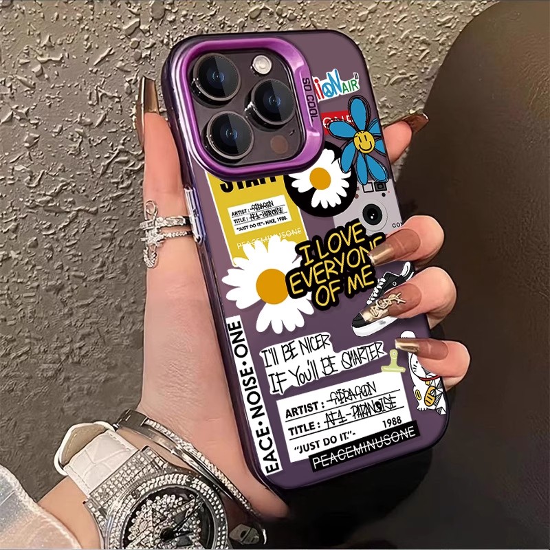 權志龍GD 彩銀線條漸變防摔手機殼-ZUIHANG SHOP