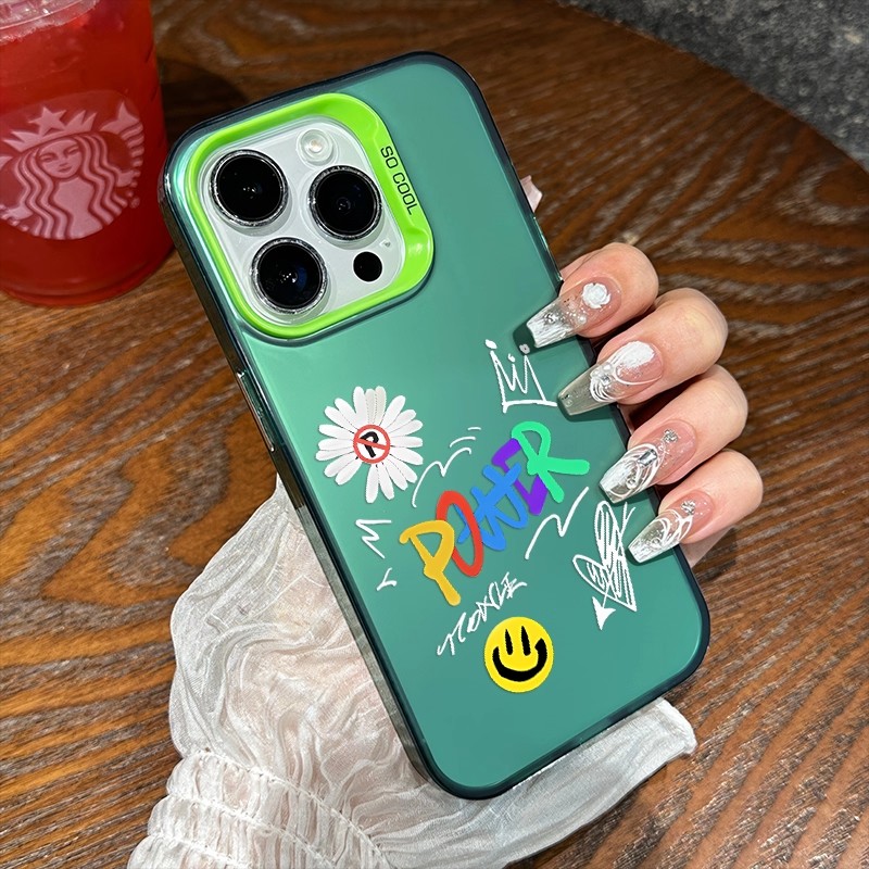 權志龍GD 彩銀線條漸變防摔手機殼-ZUIHANG SHOP