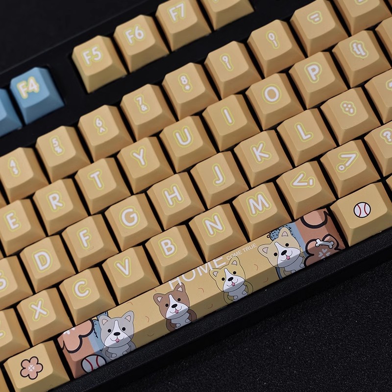 柴犬色彩增益108鍵標準配列衛星軸鍵帽-ZUIHANG SHOP