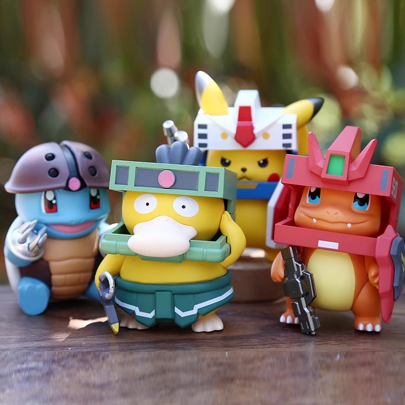 帥氣機甲系列 鋼彈皮卡丘 可達鴨 傑尼龜 小火龍-ZUIHANG SHOP