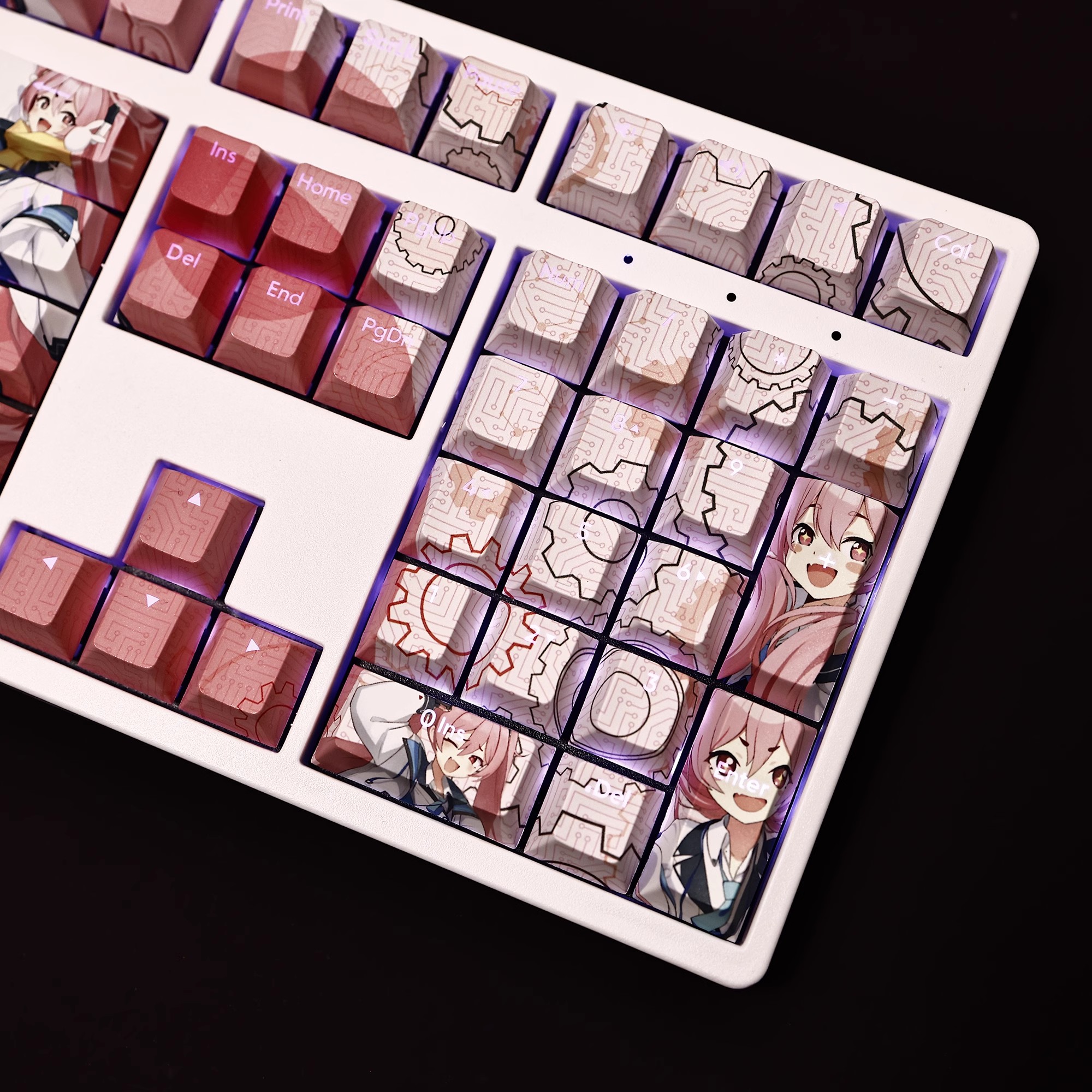 黑崎小雪透光RGB108鍵標準配列衛星軸鍵帽-ZUIHANG SHOP