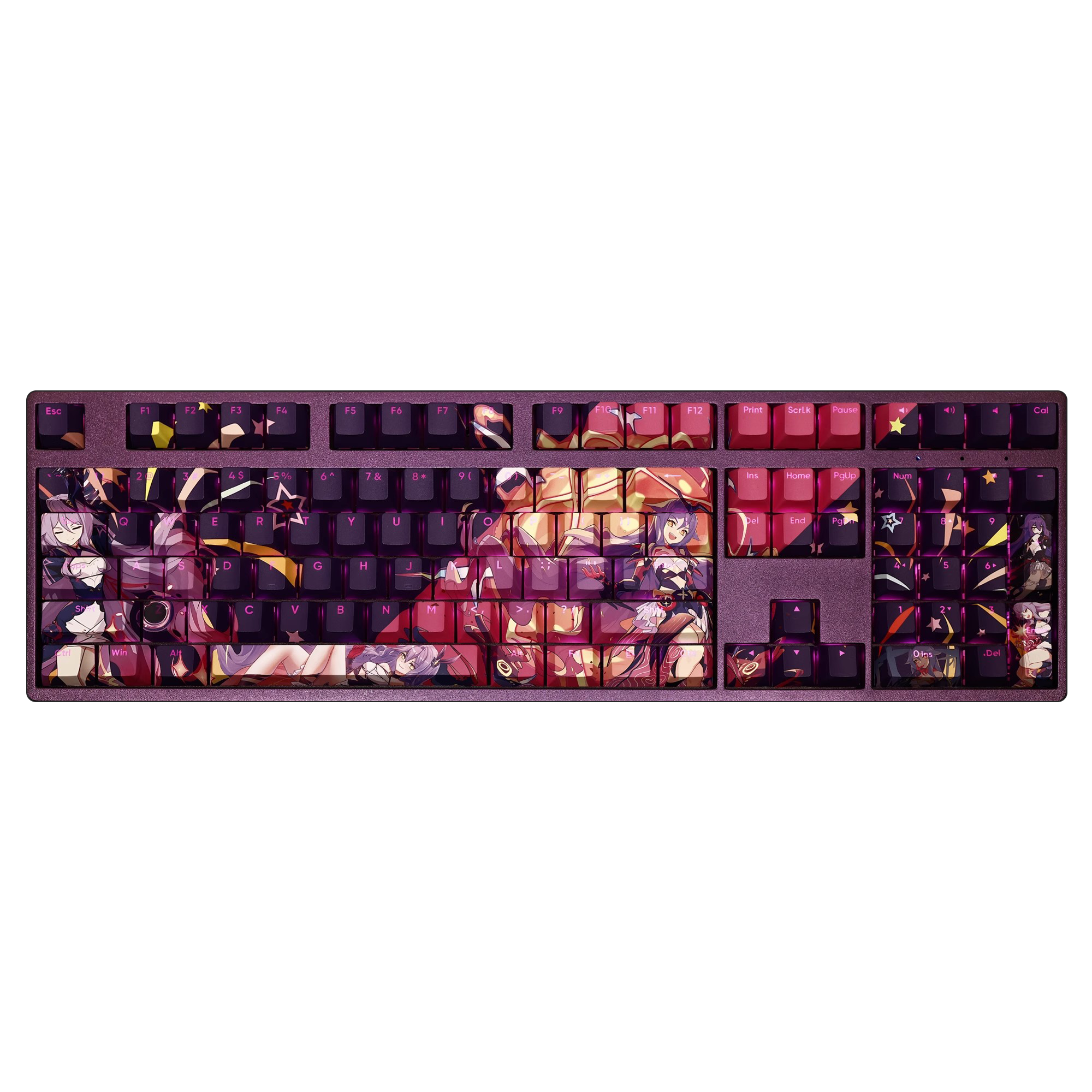 奇蹟魔法少女西琳崩壞3透光RGB108鍵標準配列衛星軸鍵帽-ZUIHANG SHOP