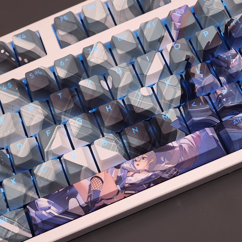 銀狼透光RGB108鍵標準配列衛星軸鍵帽