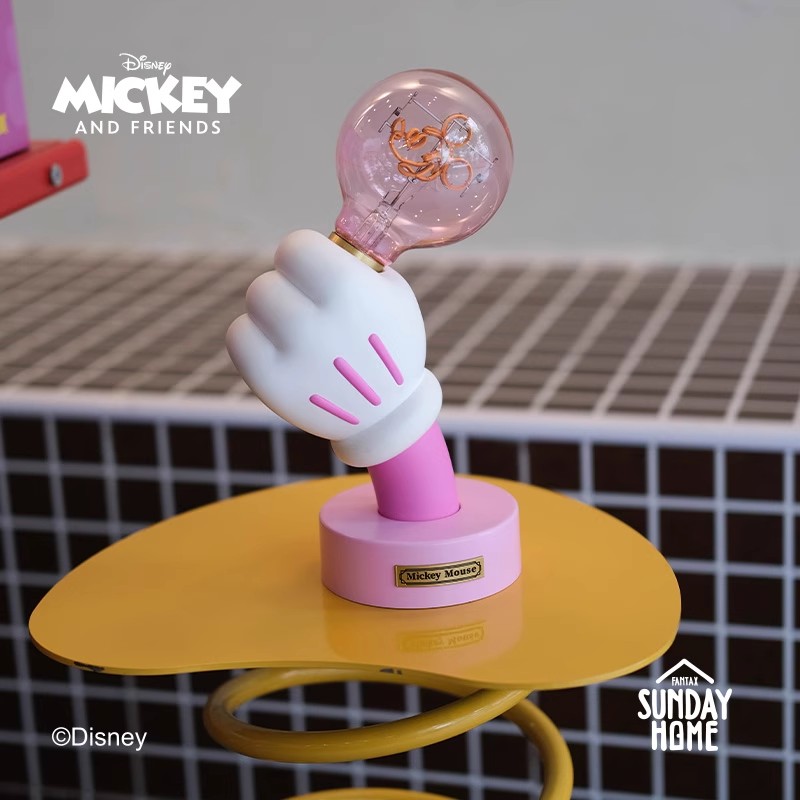 SUNDAY HOME 迷你米奇手檯燈 櫻花粉 潮流家居擺飾-ZUIHANG SHOP