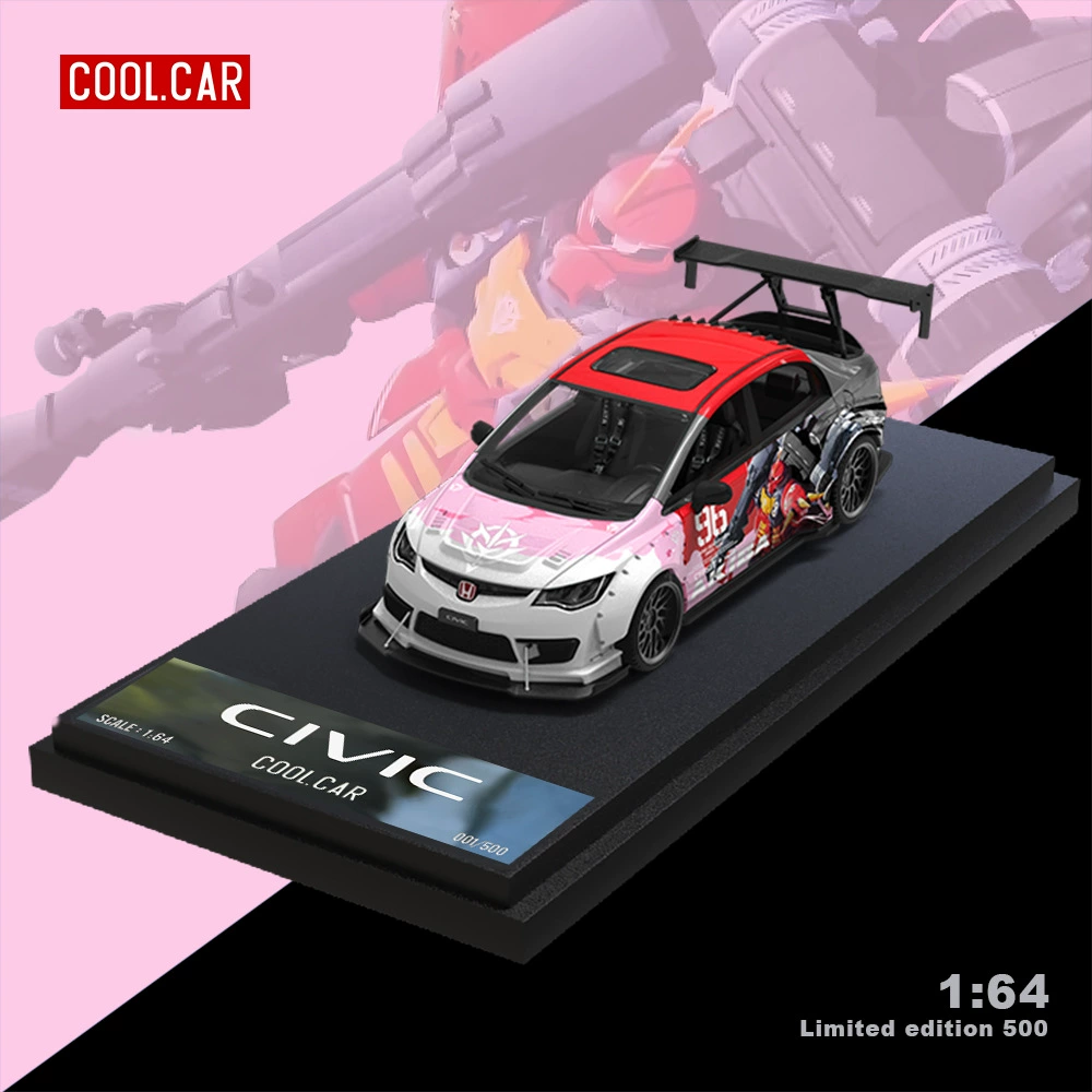 Cool Car 1:64 本田思域爆改 機甲系列 合金仿真車模型