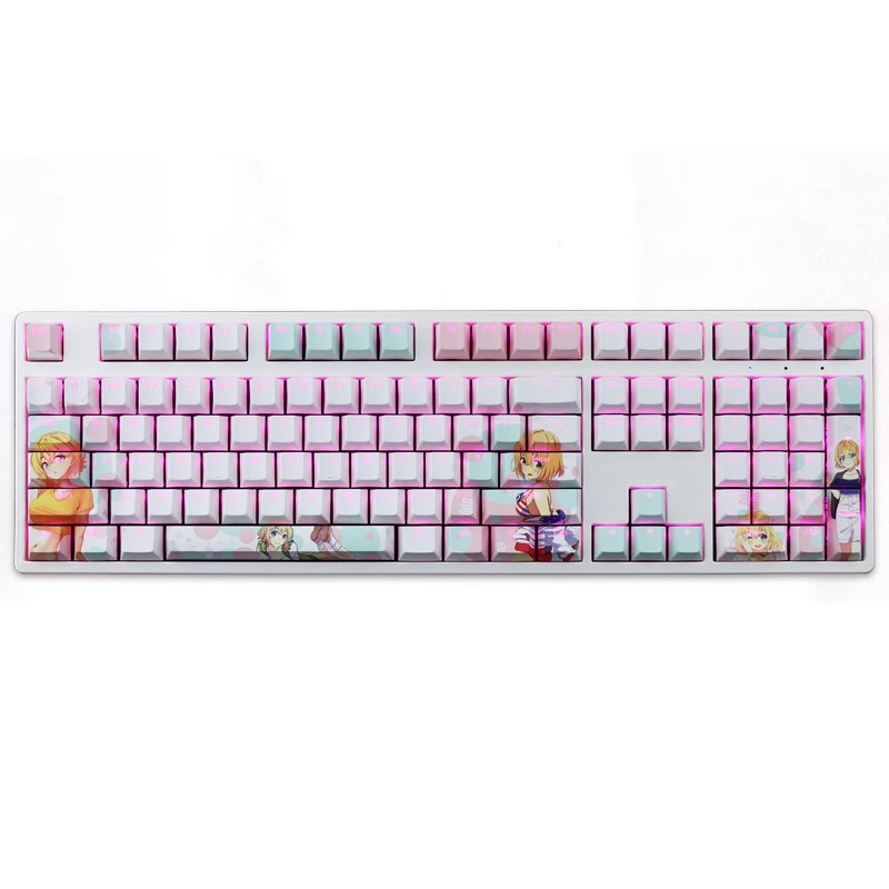 七海麻美透光RGB108鍵標準配列衛星軸鍵帽-ZUIHANG SHOP