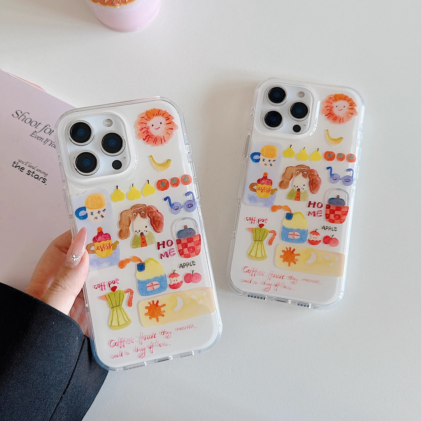 韓系可愛卡通塗鴉小狗手機殼-ZUIHANG SHOP