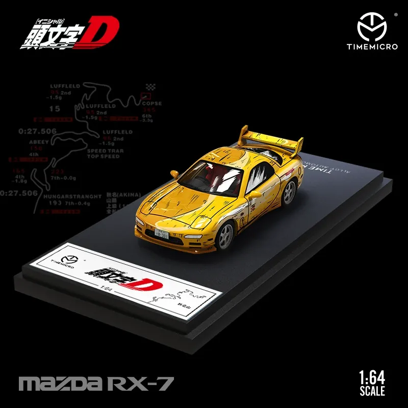 TM 1:64 AE86 馬自達RX-7 頭文字D漫畫版 合金仿真車模型