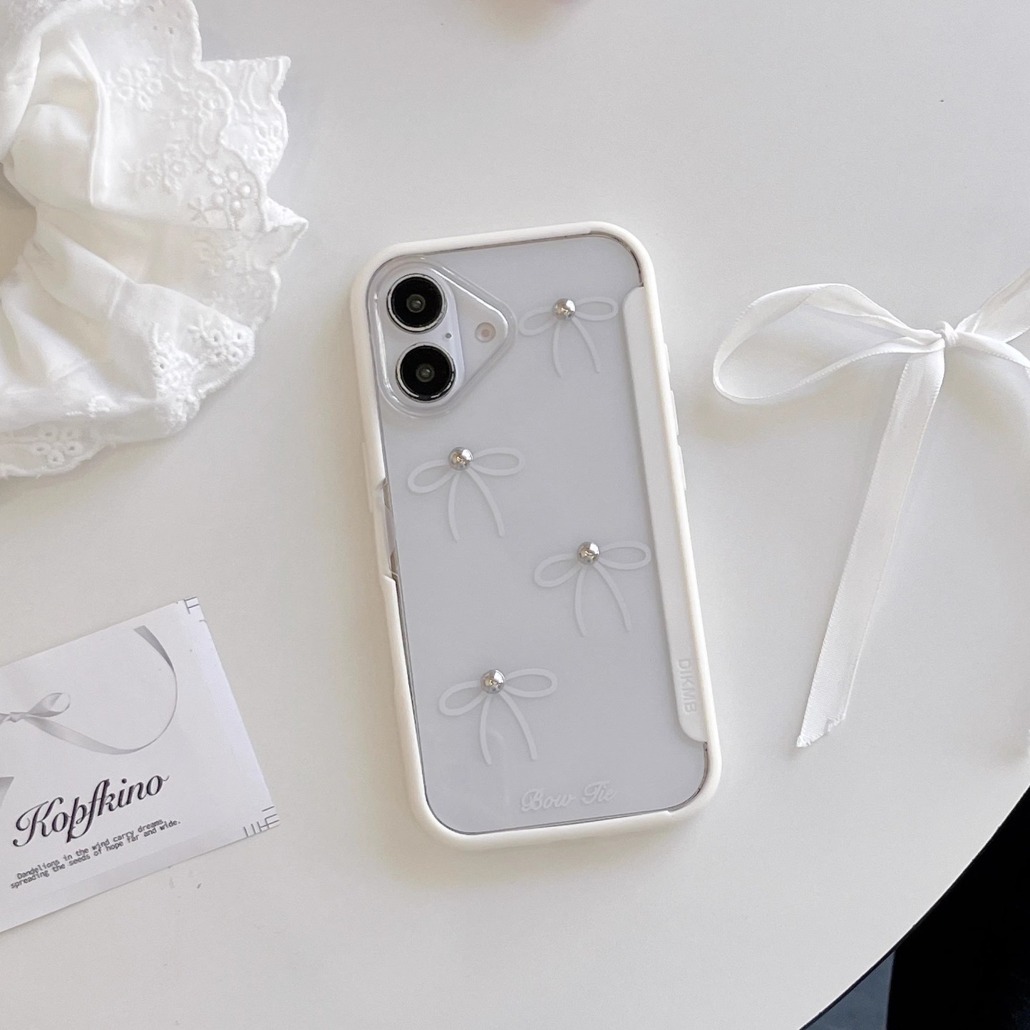 韓系波點蝴蝶結手機殼-ZUIHANG SHOP