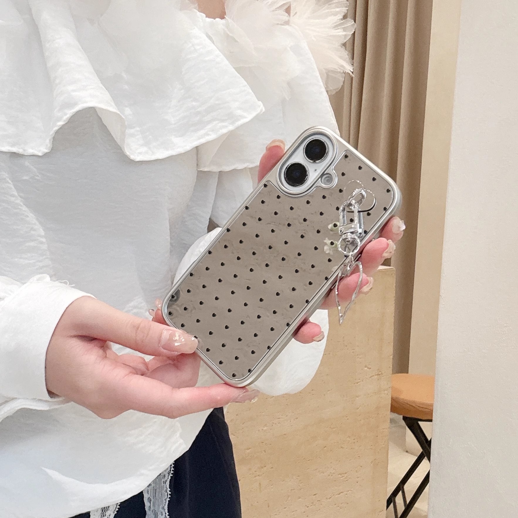 韓系愛心鏡面手機殼-ZUIHANG SHOP