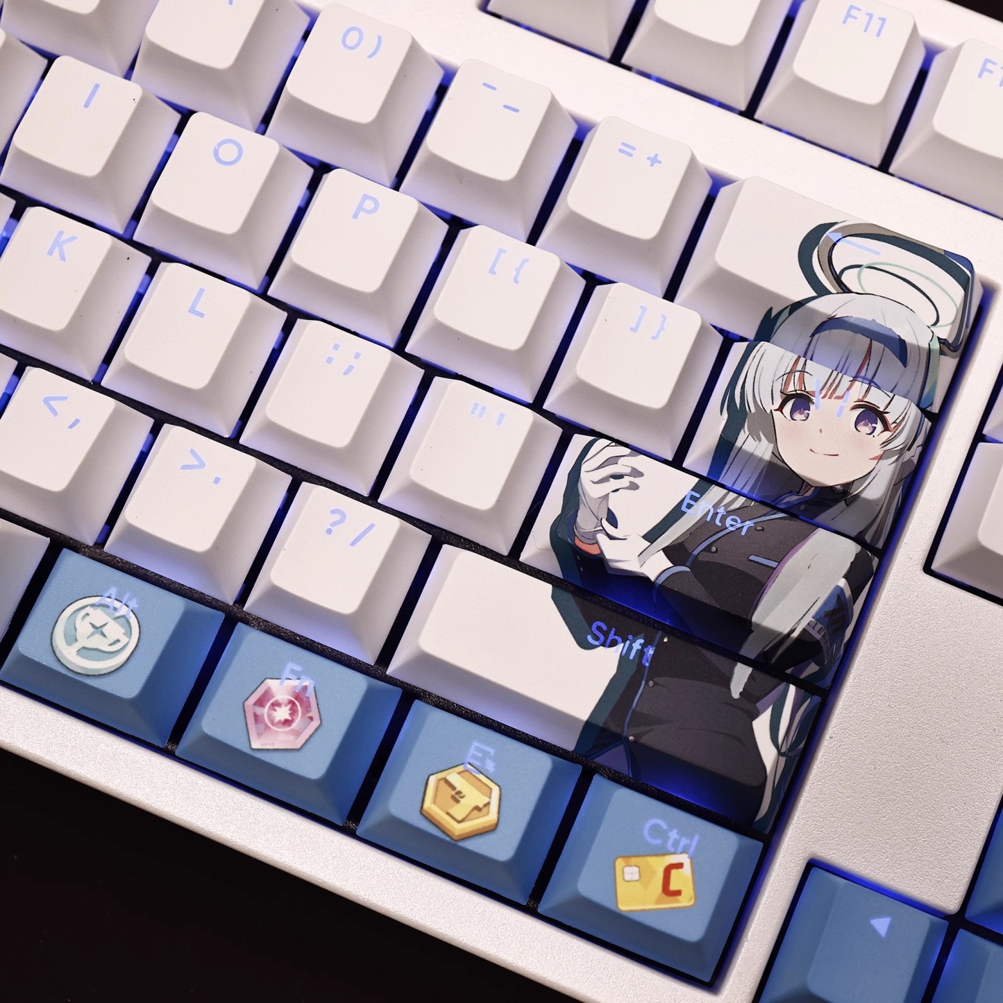 生鹽諾亞透光RGB108鍵標準配列衛星軸鍵帽-ZUIHANG SHOP