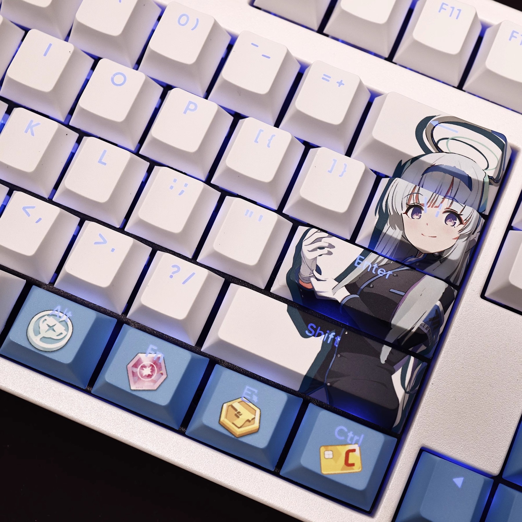 生鹽諾亞透光RGB108鍵標準配列衛星軸鍵帽-ZUIHANG SHOP