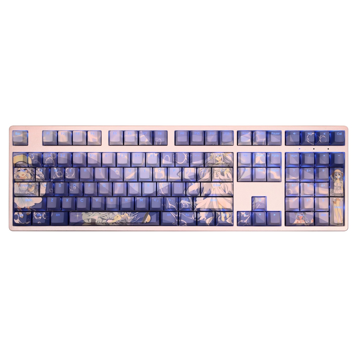 約會大作戰崇宮澪透光RGB108鍵標準配列衛星軸鍵帽