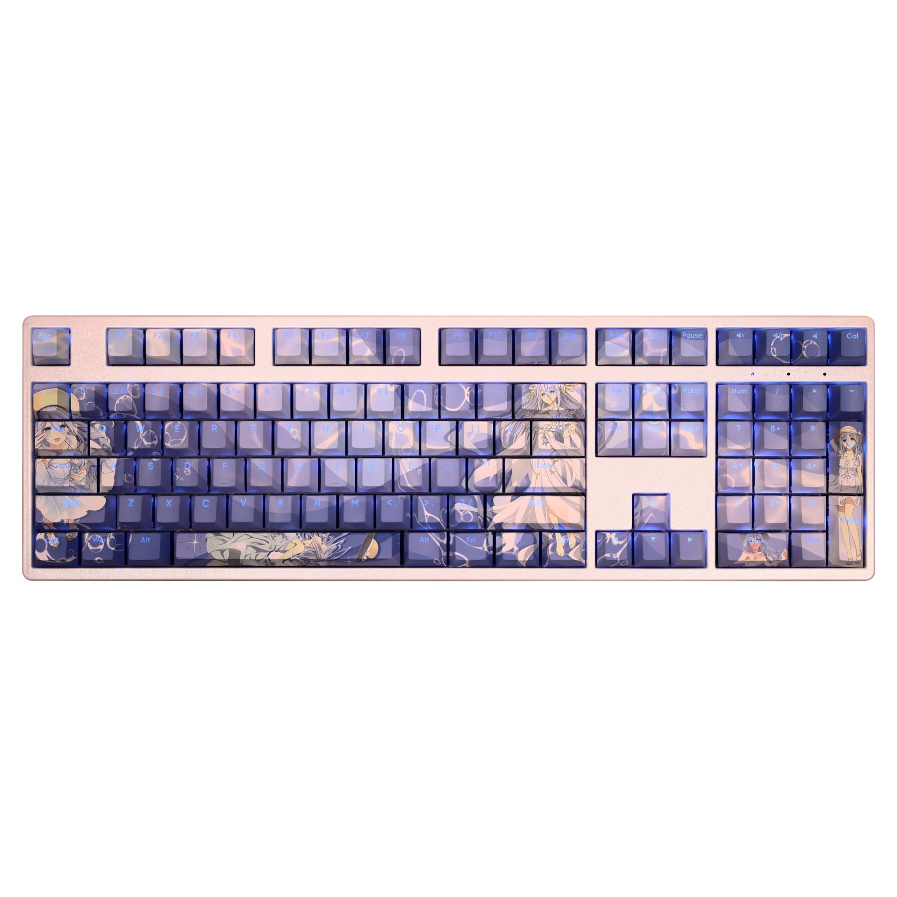 約會大作戰崇宮澪透光RGB108鍵標準配列衛星軸鍵帽