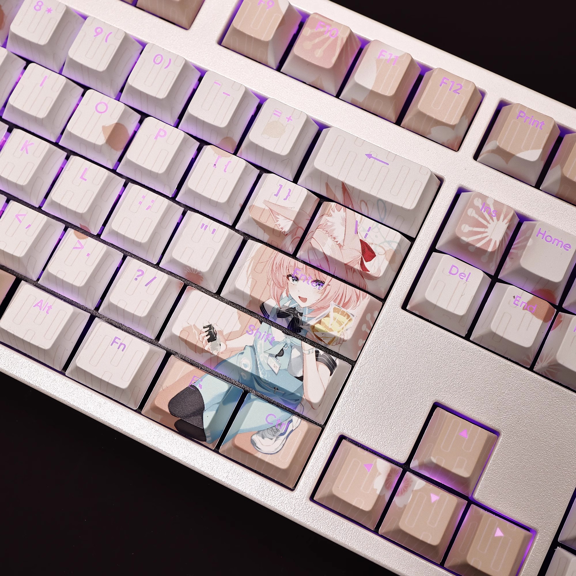 妮可透光RGB108鍵標準配列衛星軸鍵帽-ZUIHANG SHOP
