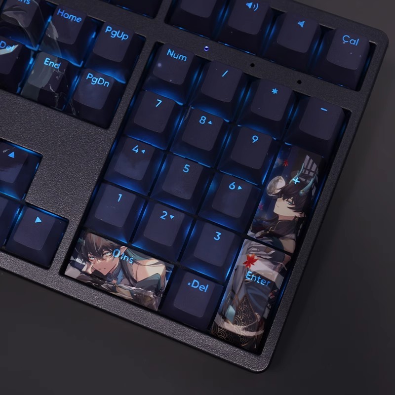 飲月君透光RGB108鍵標準配列衛星軸鍵帽