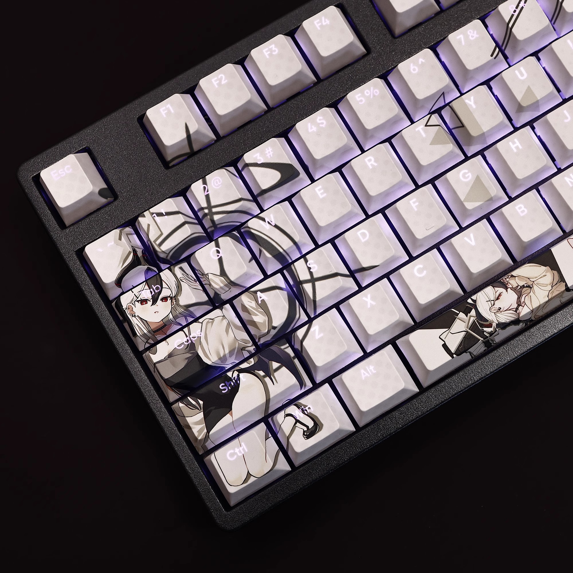 禮服版佳代子透光RGB108鍵標準配列衛星軸鍵帽-ZUIHANG SHOP