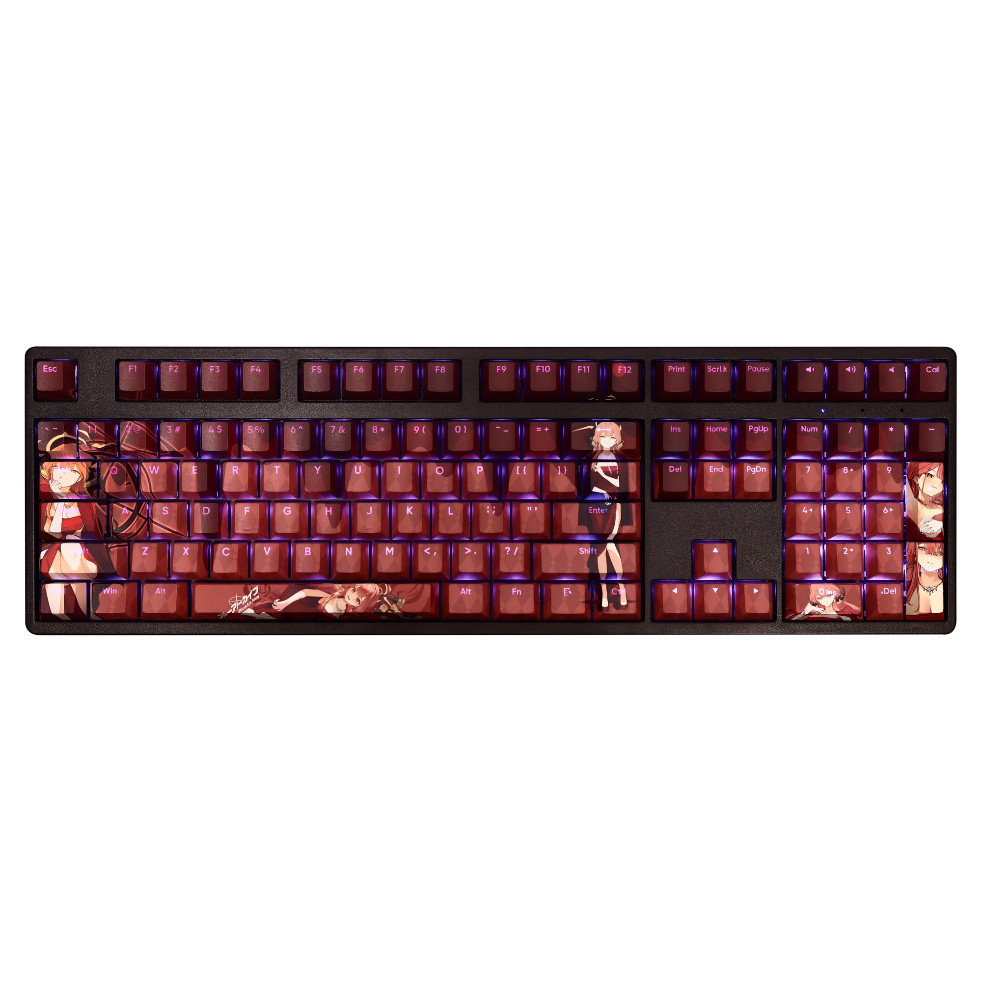 阿露禮服版透光RGB108鍵標準配列衛星軸鍵帽-ZUIHANG SHOP