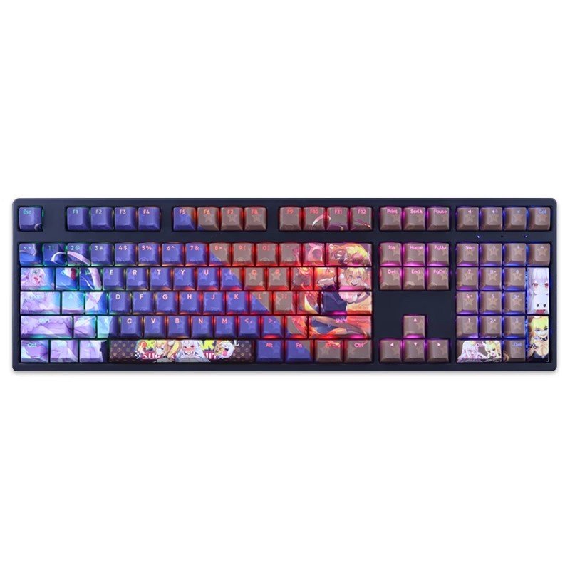 庫巴姬幽靈姬透光RGB108鍵標準配列衛星軸鍵帽