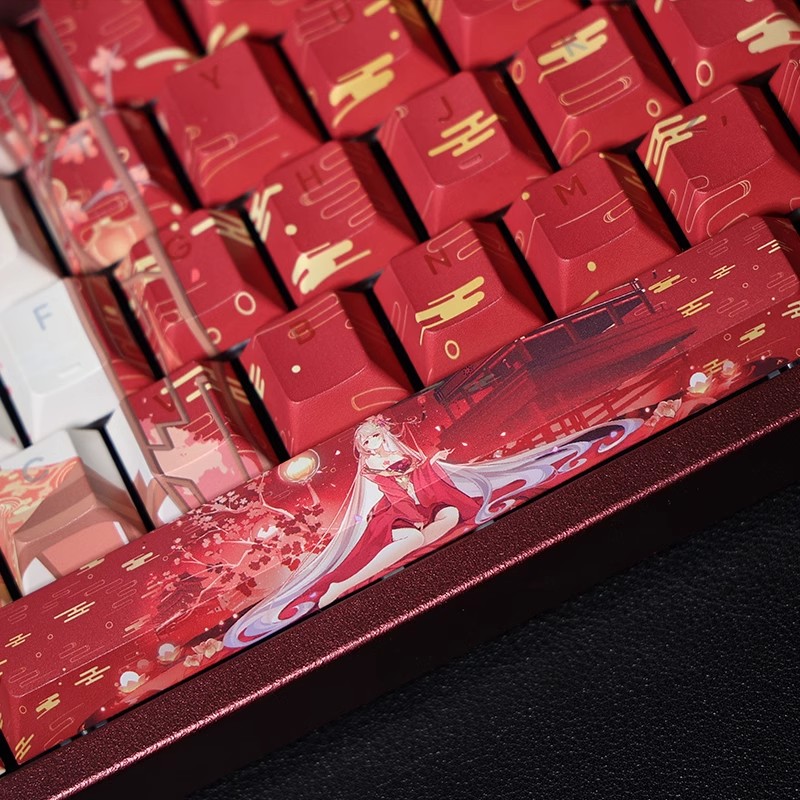 十裡紅妝透光RGB108鍵標準配列衛星軸鍵帽-ZUIHANG SHOP