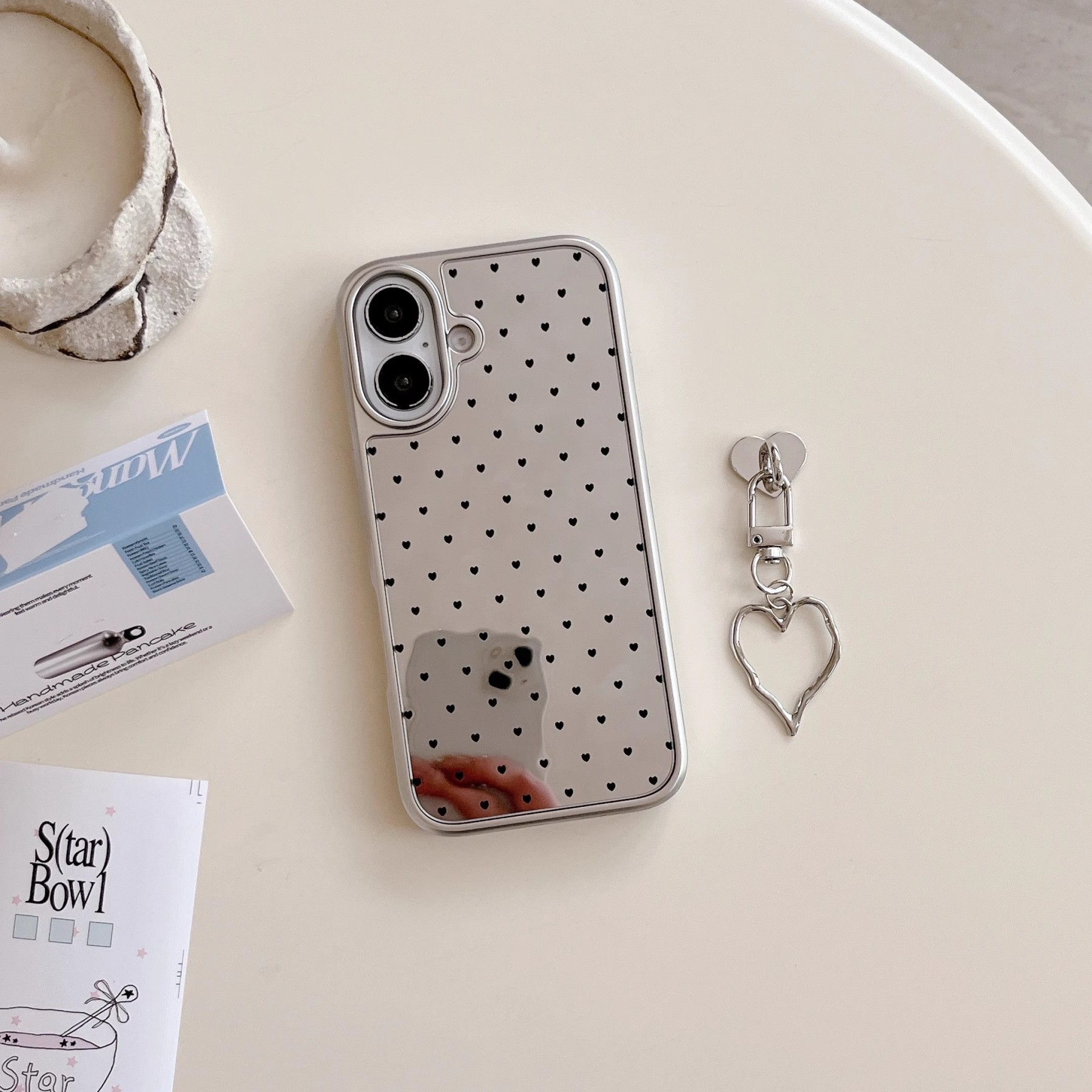 韓系愛心鏡面手機殼-ZUIHANG SHOP