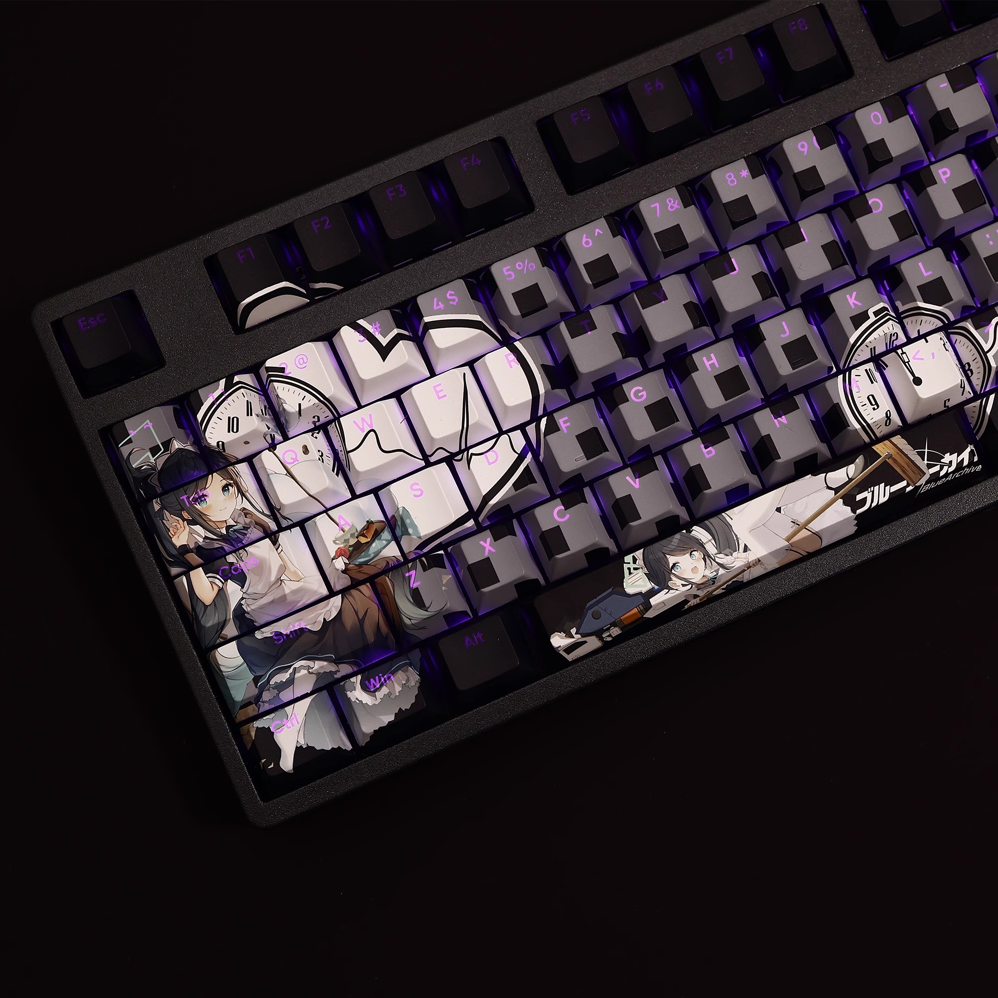 天童愛麗絲透光RGB108鍵標準配列衛星軸鍵帽-ZUIHANG SHOP