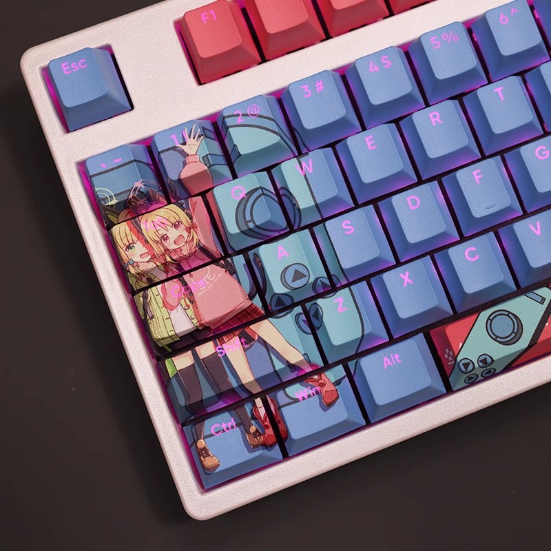 才羽雙子透光RGB108鍵標準配列衛星軸鍵帽-ZUIHANG SHOP