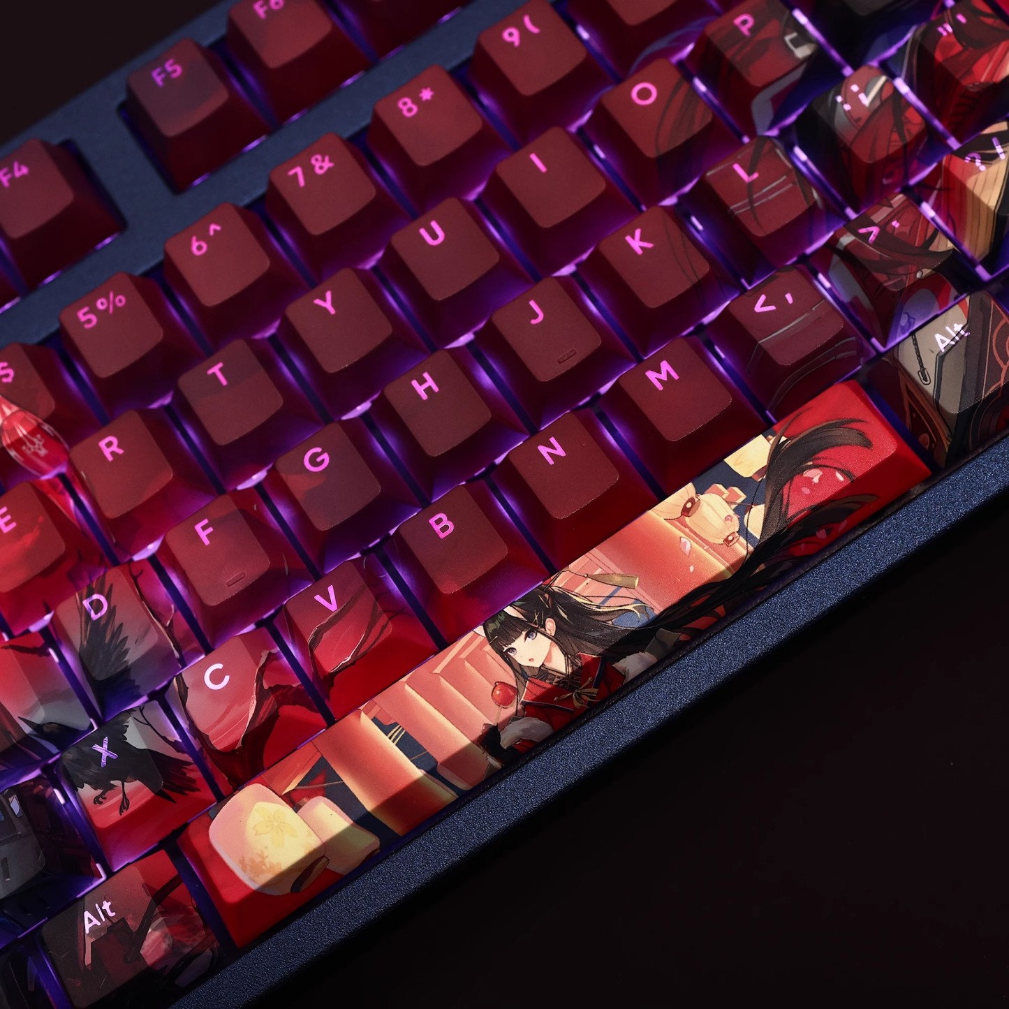 能代透光RGB108鍵標準配列衛星軸鍵帽