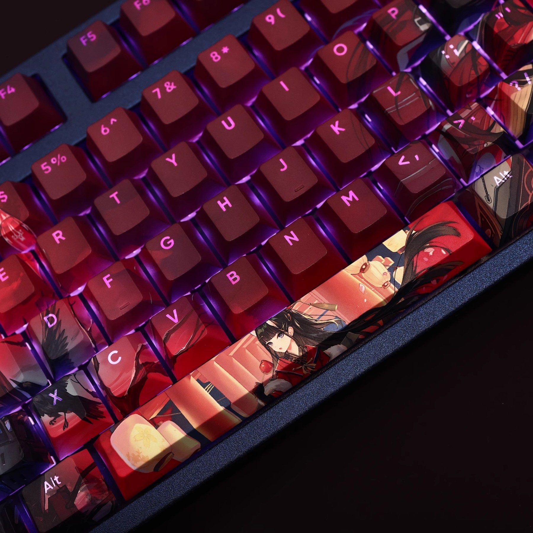能代透光RGB108鍵標準配列衛星軸鍵帽