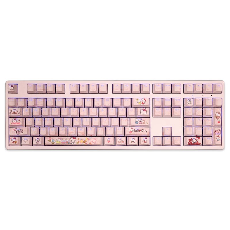 凱蒂貓Hello Kitty透光RGB108鍵標準配列衛星軸鍵帽