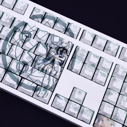 今汐透光RGB108鍵標準配列衛星軸鍵帽