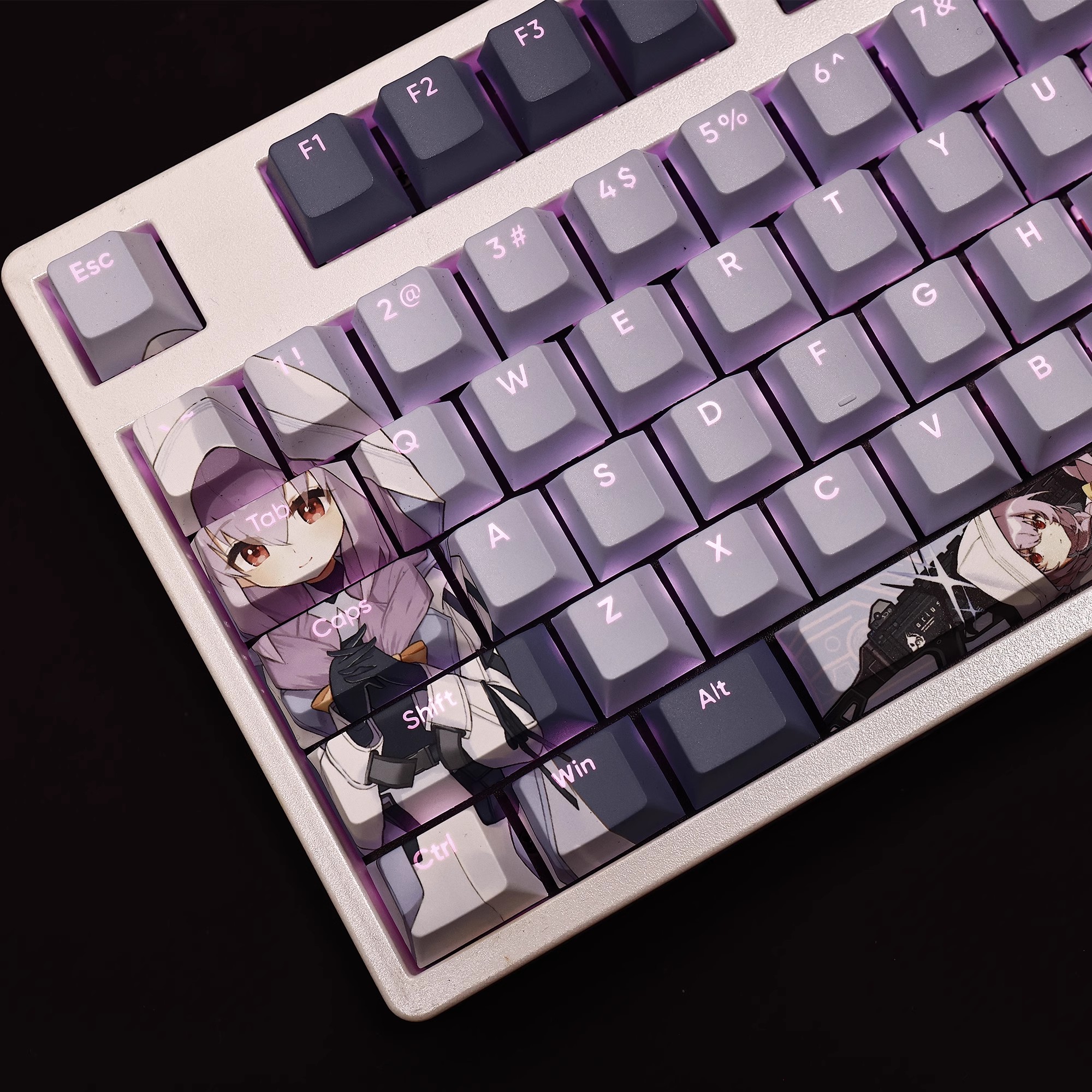 秤亞津子透光RGB108鍵標準配列衛星軸鍵帽-ZUIHANG SHOP