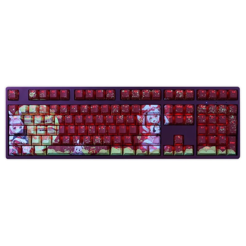 兔女郎贺岁透光RGB108鍵標準配列衛星軸鍵帽-ZUIHANG SHOP
