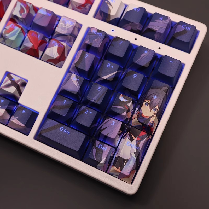 希兒透光RGB108鍵標準配列衛星軸鍵帽