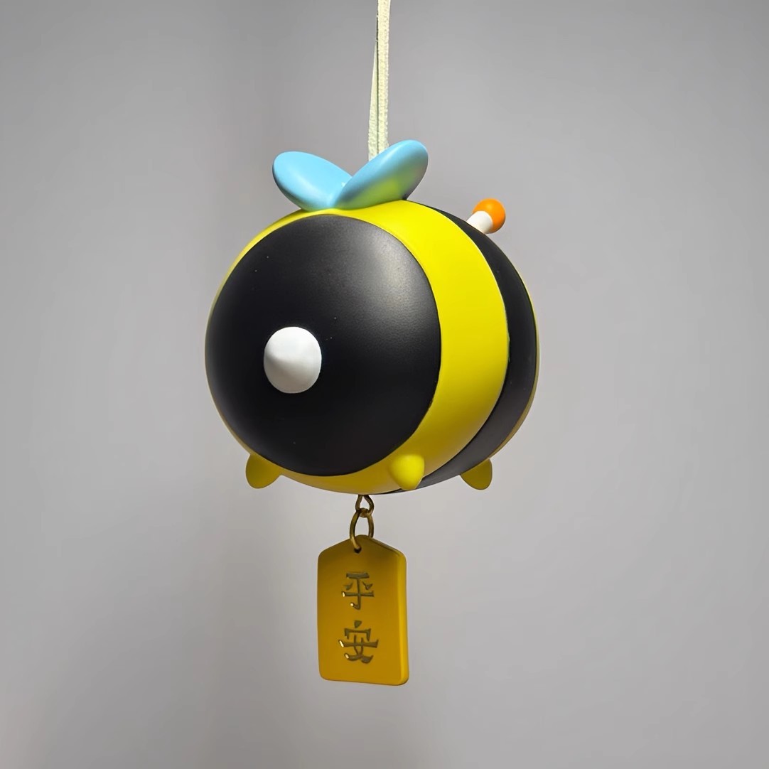 蠟筆小新 胖嘟嘟蜜蜂小新 圓墩墩蜜蜂 掛件平安-ZUIHANG SHOP