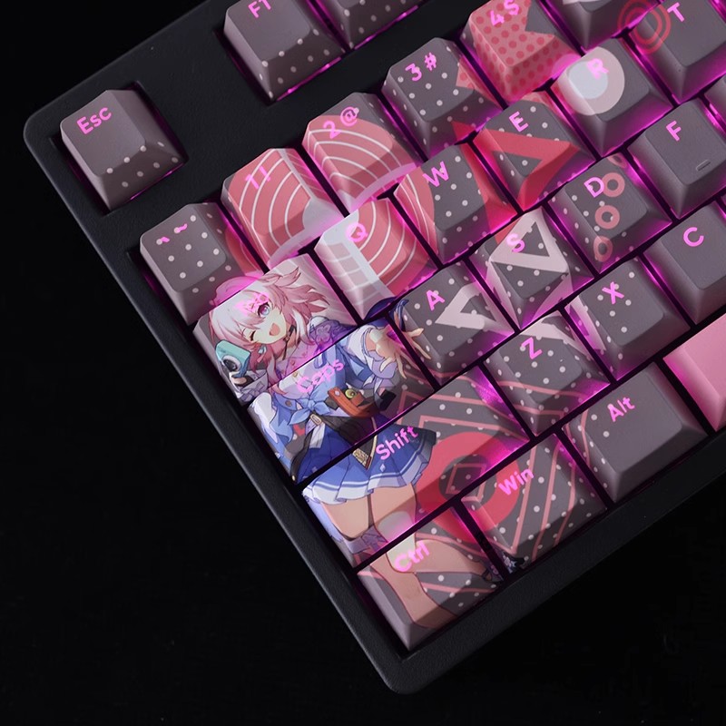 三月七透光RGB108鍵標準配列衛星軸鍵帽-ZUIHANG SHOP