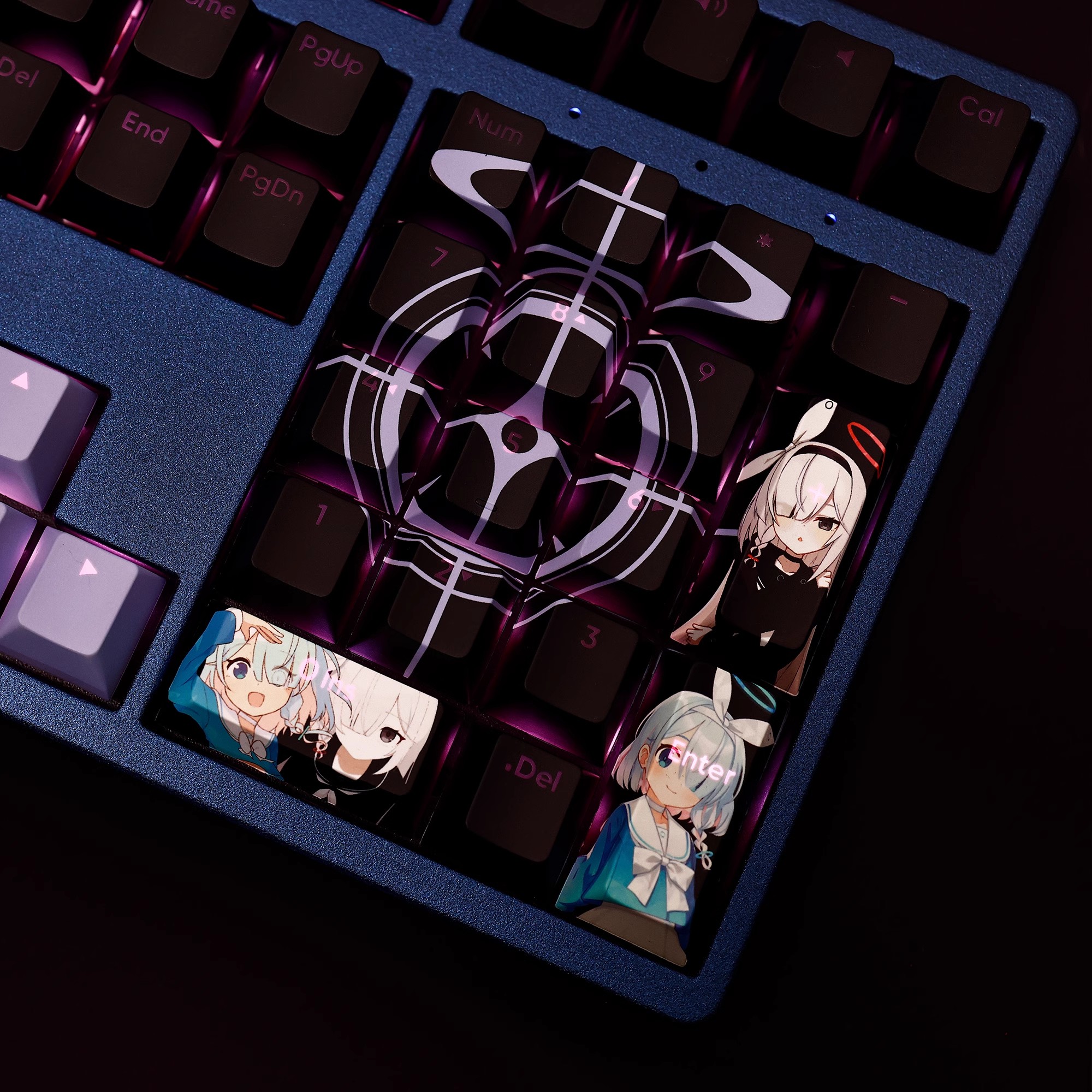 阿羅娜普拉娜透光RGB108鍵標準配列衛星軸鍵帽-ZUIHANG SHOP